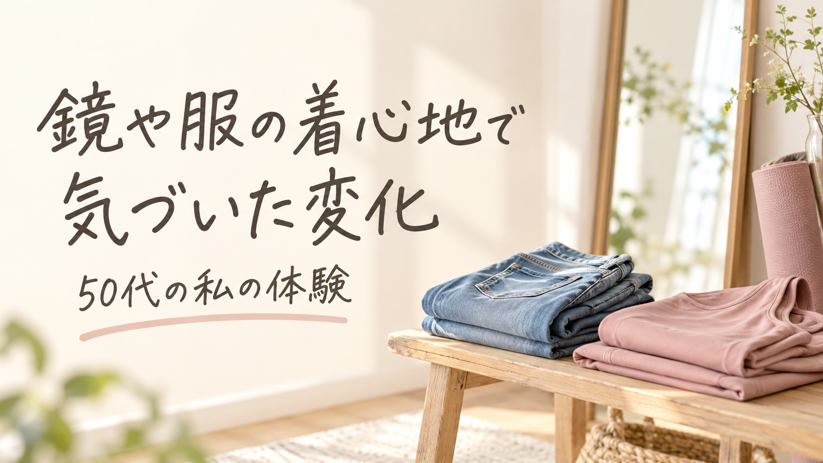 鏡や服の着心地で気づいた変化|50代の私の体験