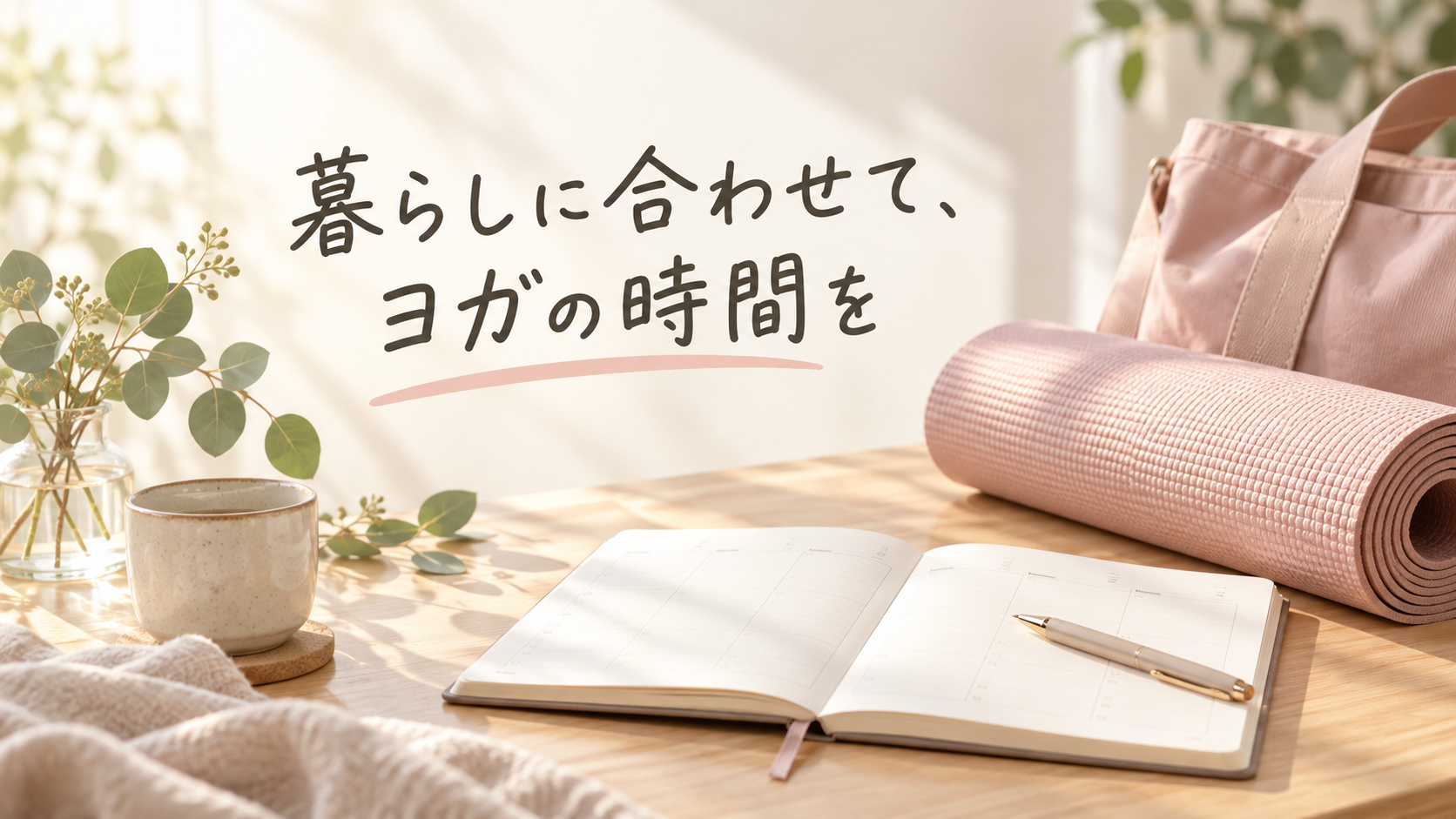 暮らしに合わせて、ヨガの時間を